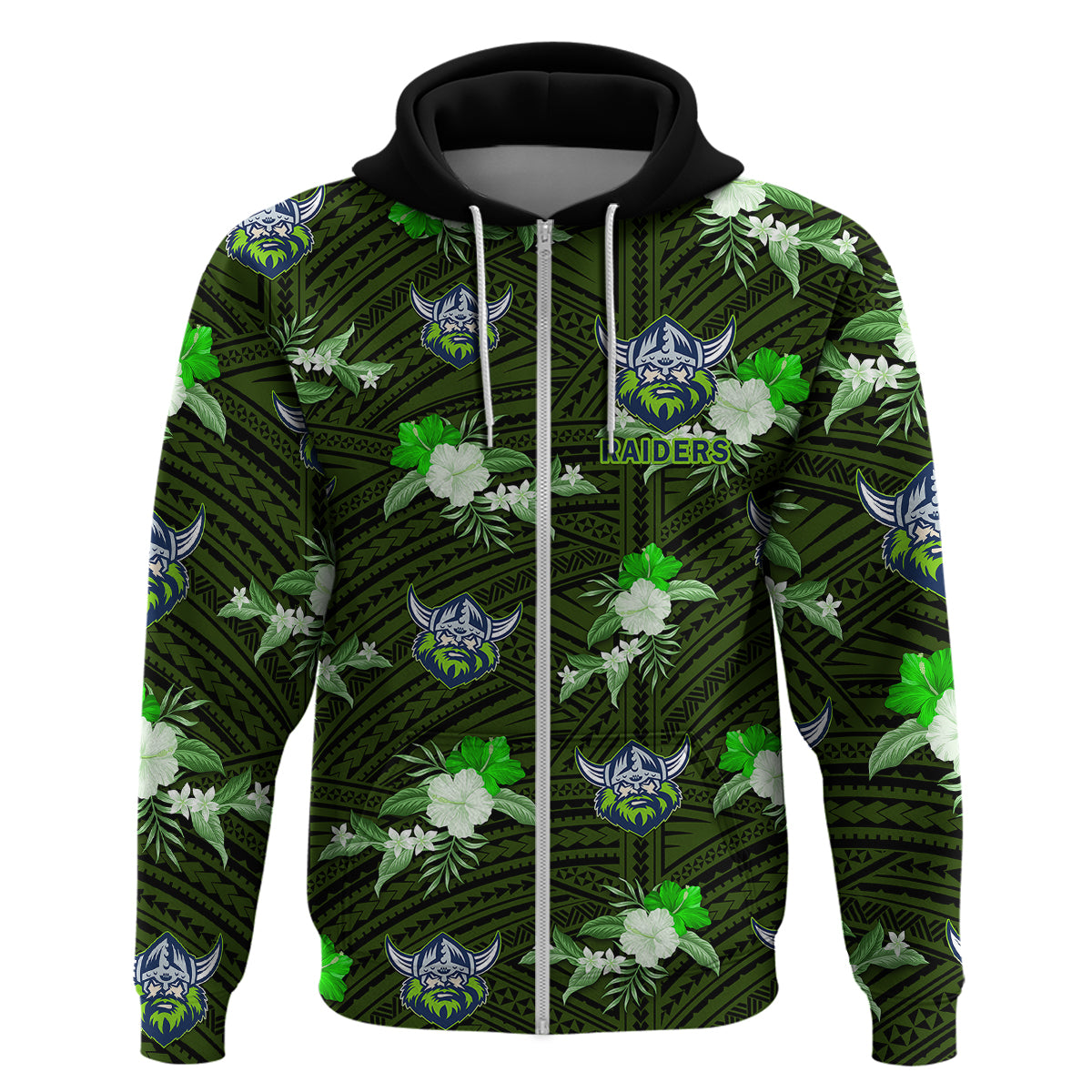 custom-text-and-number-raiders-rugby-hoodie-polynesian-tribal-mix-tropical-hawaiian-style