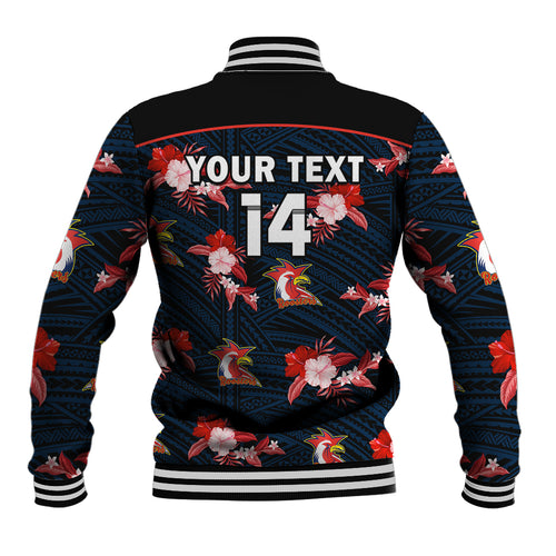 custom-text-and-number-roosters-rugby-baseball-jacket-polynesian-tribal-mix-tropical-hawaiian-style