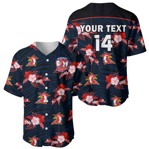 custom-text-and-number-roosters-rugby-baseball-jersey-polynesian-tribal-mix-tropical-hawaiian-style