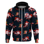 custom-text-and-number-roosters-rugby-hoodie-polynesian-tribal-mix-tropical-hawaiian-style