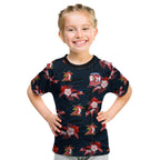 custom-text-and-number-roosters-rugby-kid-t-shirt-polynesian-tribal-mix-tropical-hawaiian-style