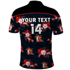 custom-text-and-number-roosters-rugby-polo-shirt-polynesian-tribal-mix-tropical-hawaiian-style