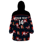 custom-text-and-number-roosters-rugby-wearable-blanket-hoodie-polynesian-tribal-mix-tropical-hawaiian-style