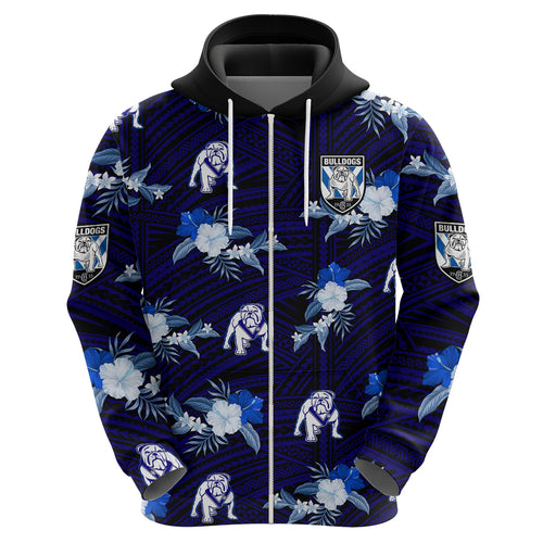 custom-text-and-number-bulldogs-rugby-hoodie-polynesian-tribal-mix-tropical-hawaiian-style
