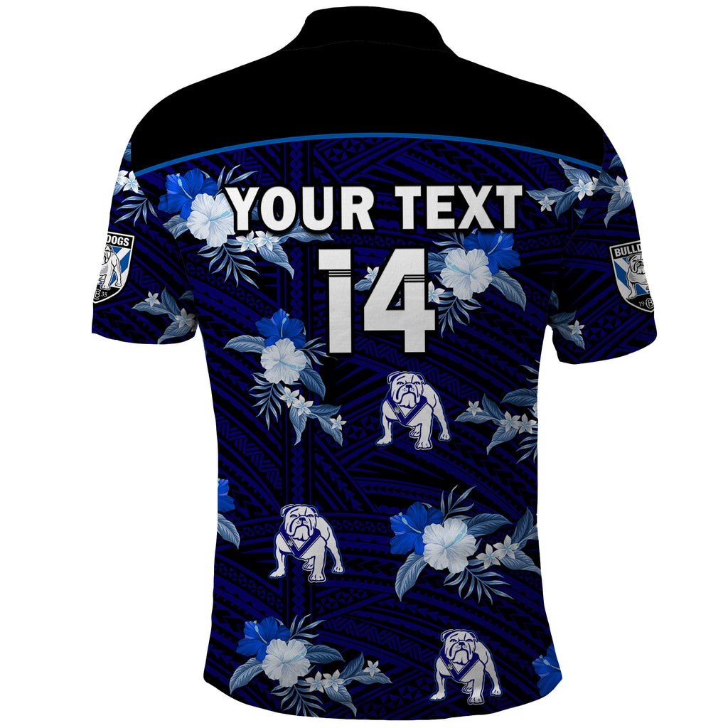 custom-text-and-number-bulldogs-rugby-polo-shirt-polynesian-tribal-mix-tropical-hawaiian-style