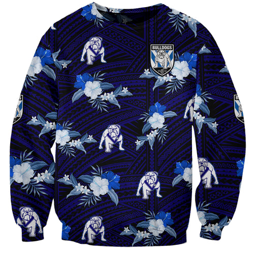 custom-text-and-number-bulldogs-rugby-sweatshirt-polynesian-tribal-mix-tropical-hawaiian-style
