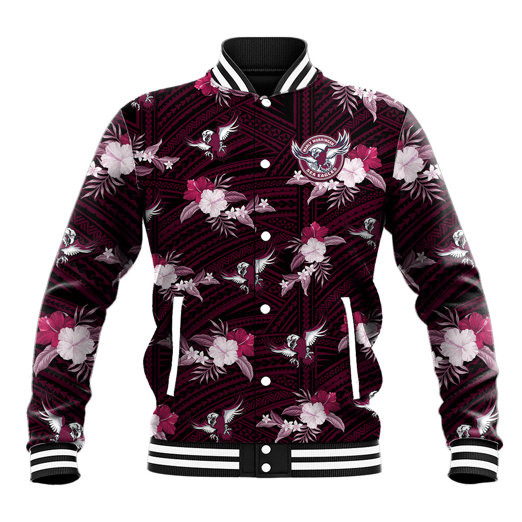 custom-text-and-number-sea-eagles-rugby-baseball-jacket-polynesian-tribal-mix-tropical-hawaiian-style