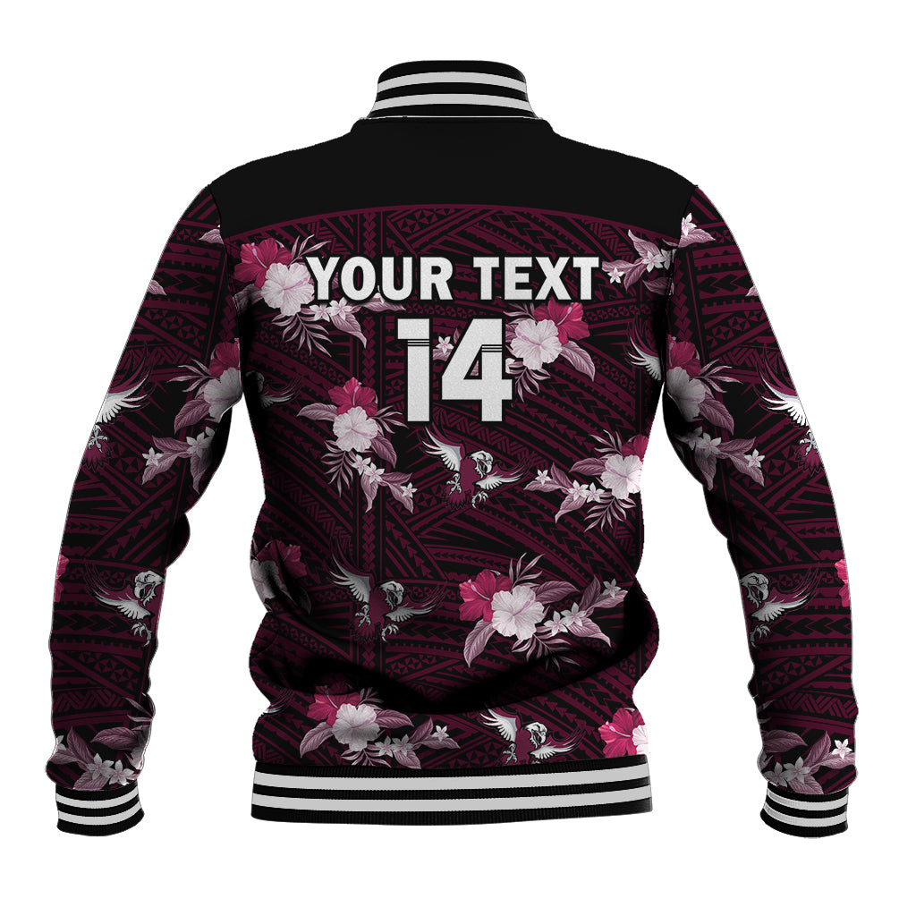 custom-text-and-number-sea-eagles-rugby-baseball-jacket-polynesian-tribal-mix-tropical-hawaiian-style