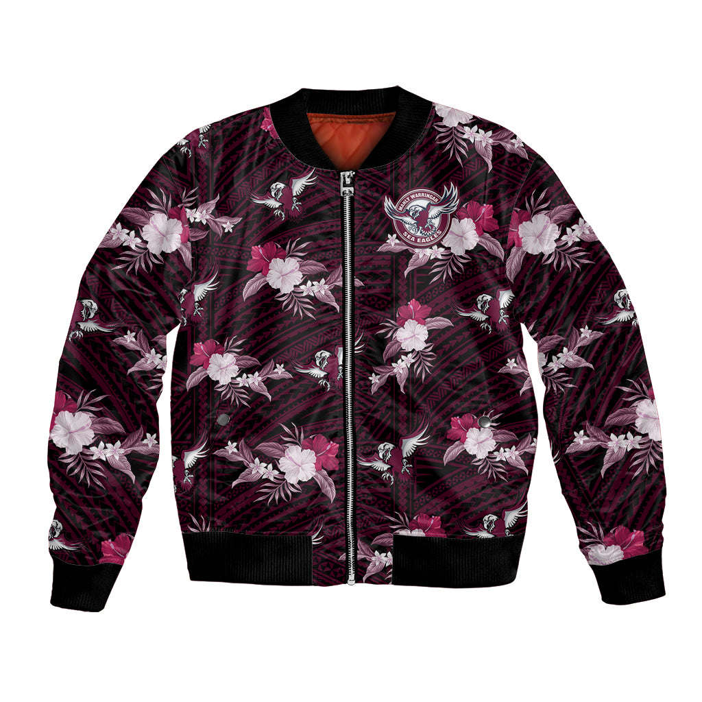 custom-text-and-number-sea-eagles-rugby-bomber-jacket-polynesian-tribal-mix-tropical-hawaiian-style