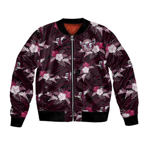 custom-text-and-number-sea-eagles-rugby-bomber-jacket-polynesian-tribal-mix-tropical-hawaiian-style