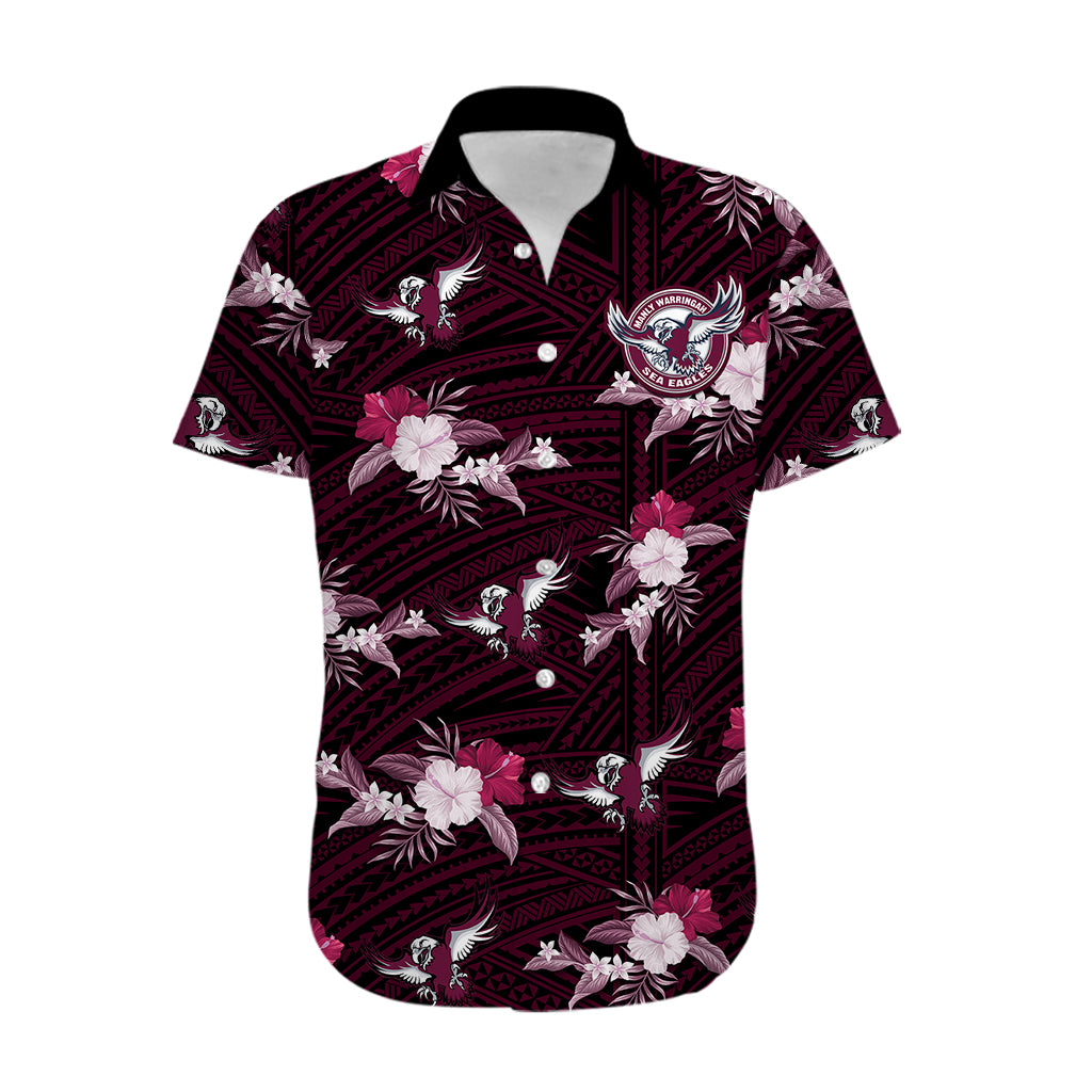 custom-text-and-number-sea-eagles-rugby-hawaiian-shirt-polynesian-tribal-mix-tropical-hawaiian-style