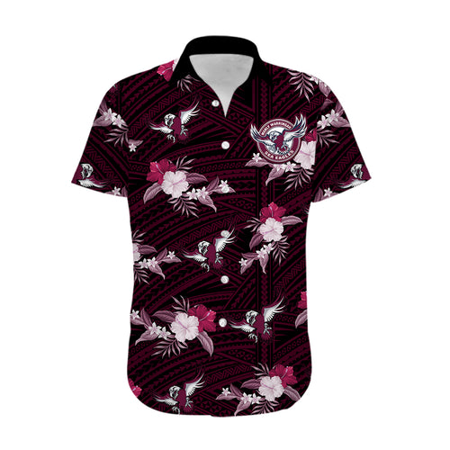 custom-text-and-number-sea-eagles-rugby-hawaiian-shirt-polynesian-tribal-mix-tropical-hawaiian-style