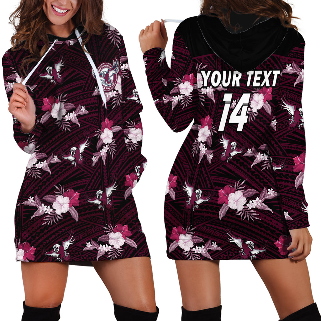 custom-text-and-number-sea-eagles-rugby-hoodie-dress-polynesian-tribal-mix-tropical-hawaiian-style