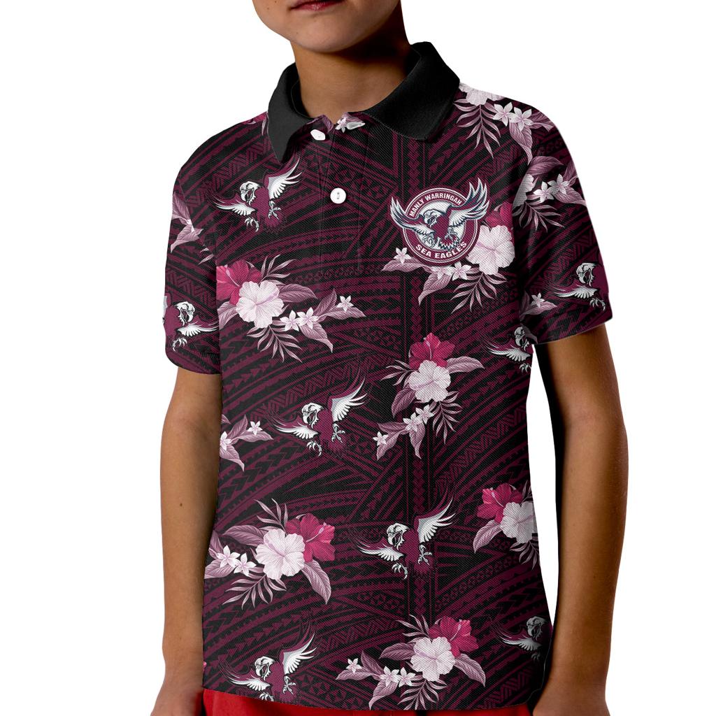custom-text-and-number-sea-eagles-rugby-kid-polo-shirt-polynesian-tribal-mix-tropical-hawaiian-style