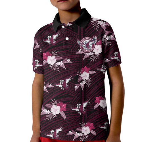 custom-text-and-number-sea-eagles-rugby-kid-polo-shirt-polynesian-tribal-mix-tropical-hawaiian-style