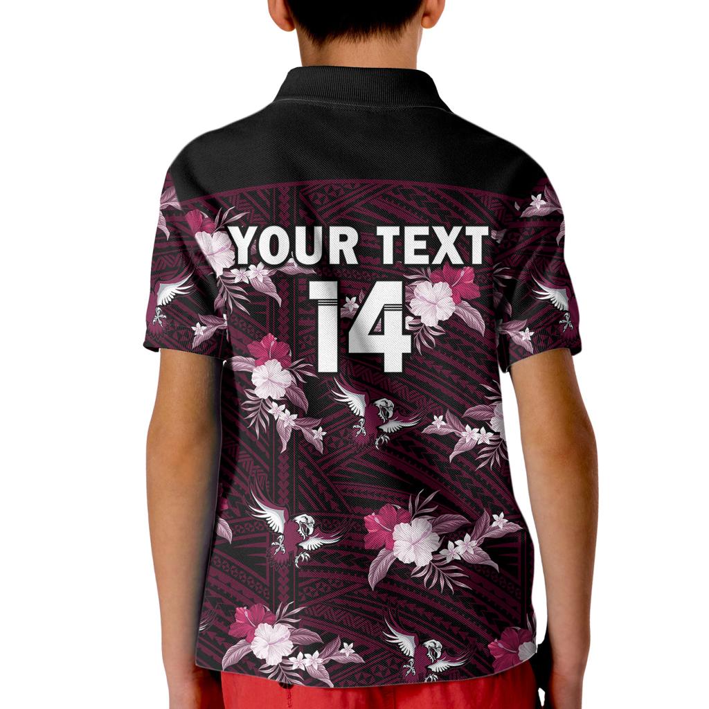 custom-text-and-number-sea-eagles-rugby-kid-polo-shirt-polynesian-tribal-mix-tropical-hawaiian-style