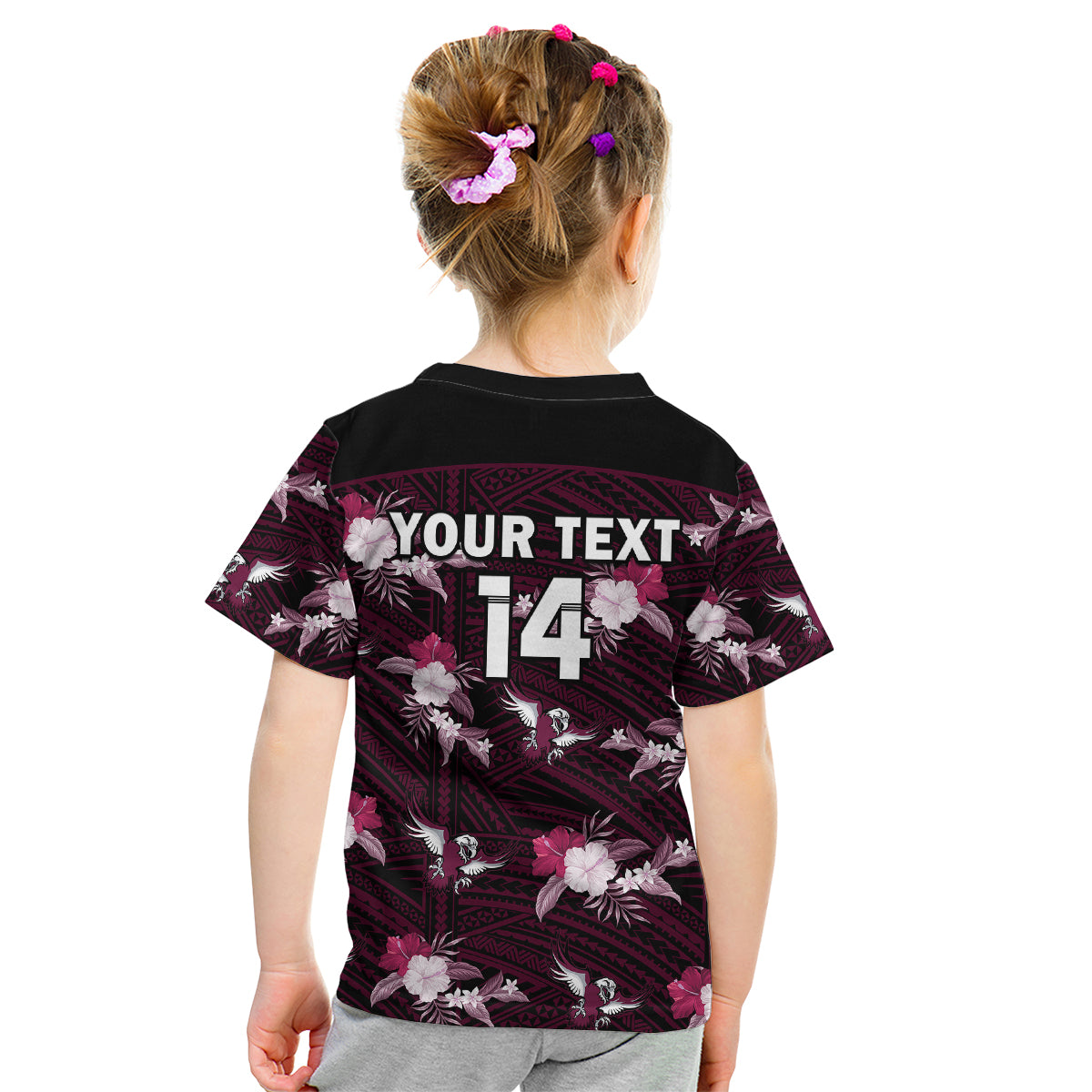 custom-text-and-number-sea-eagles-rugby-kid-t-shirt-polynesian-tribal-mix-tropical-hawaiian-style