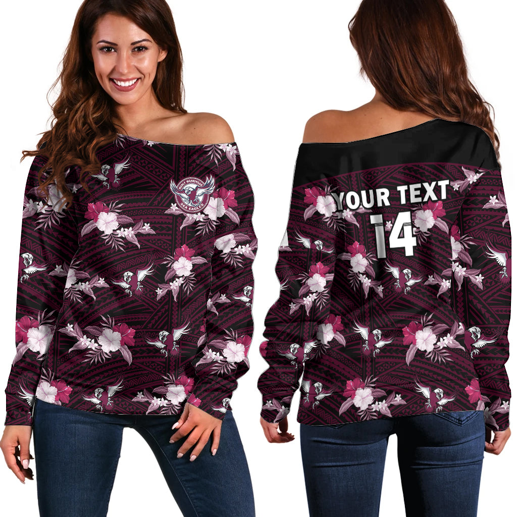 custom-text-and-number-sea-eagles-rugby-off-shoulder-sweater-polynesian-tribal-mix-tropical-hawaiian-style