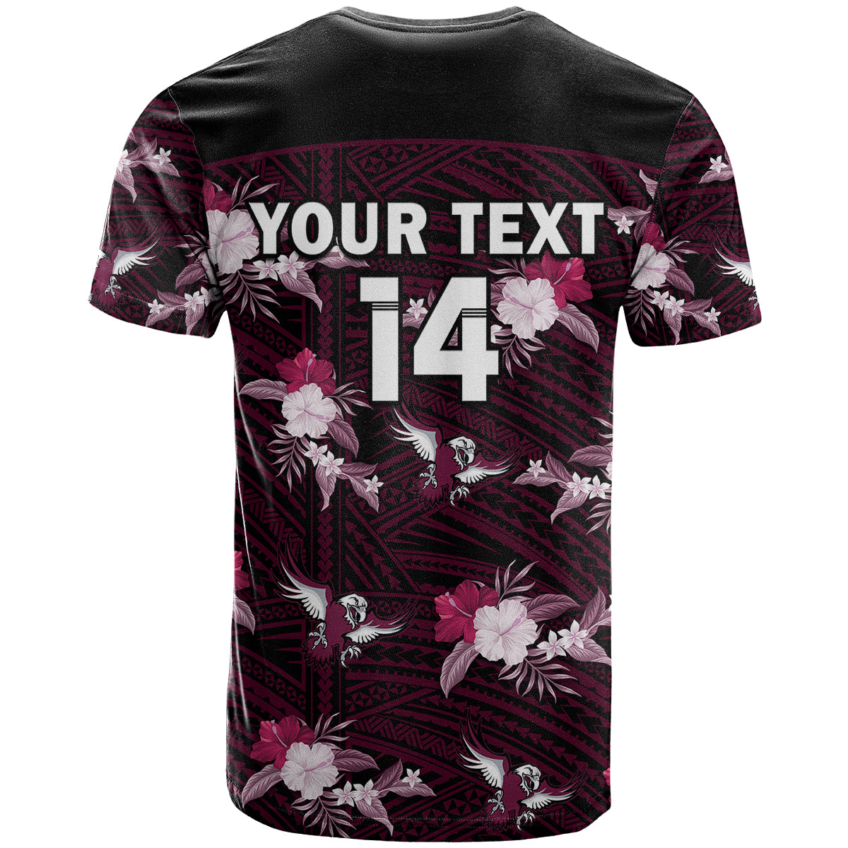 custom-text-and-number-sea-eagles-rugby-t-shirt-polynesian-tribal-mix-tropical-hawaiian-style