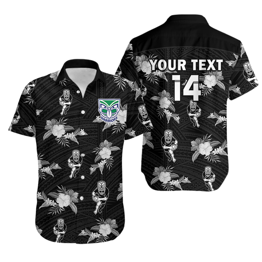 custom-text-and-number-warriors-rugby-hawaiian-shirt-nz-polynesian-tribal-mix-tropical-hawaiian-style