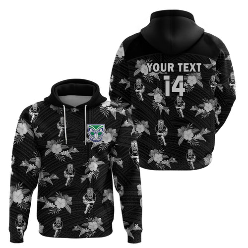 custom-text-and-number-warriors-rugby-hoodie-nz-polynesian-tribal-mix-tropical-hawaiian-style