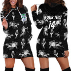 custom-text-and-number-warriors-rugby-hoodie-dress-nz-polynesian-tribal-mix-tropical-hawaiian-style