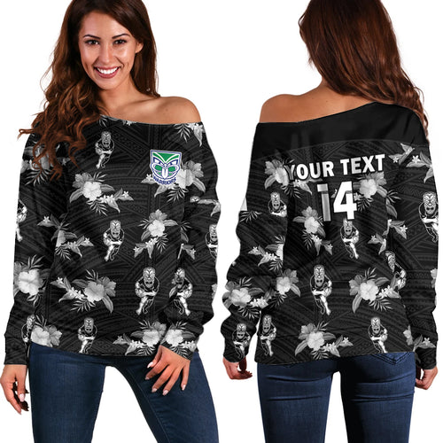 custom-text-and-number-warriors-rugby-off-shoulder-sweater-nz-polynesian-tribal-mix-tropical-hawaiian-style