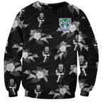 custom-text-and-number-warriors-rugby-sweatshirt-nz-polynesian-tribal-mix-tropical-hawaiian-style