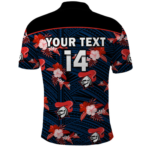 custom-text-and-number-newcastle-knights-rugby-polo-shirt-polynesian-tribal-mix-tropical-hawaiian-style