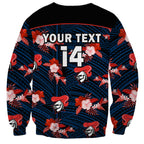 custom-text-and-number-newcastle-knights-rugby-sweatshirt-polynesian-tribal-mix-tropical-hawaiian-style