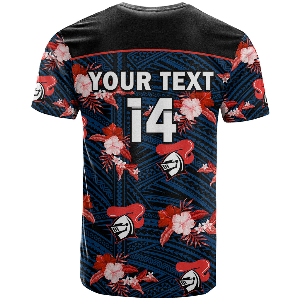 custom-text-and-number-newcastle-knights-rugby-t-shirt-polynesian-tribal-mix-tropical-hawaiian-style