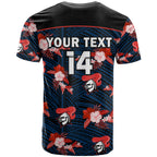custom-text-and-number-newcastle-knights-rugby-t-shirt-polynesian-tribal-mix-tropical-hawaiian-style
