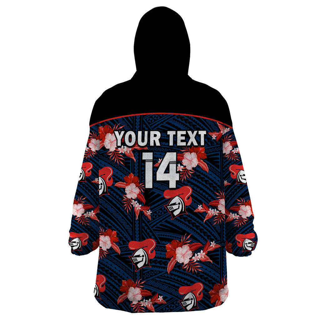 custom-text-and-number-newcastle-knights-rugby-wearable-blanket-hoodie-polynesian-tribal-mix-tropical-hawaiian-style