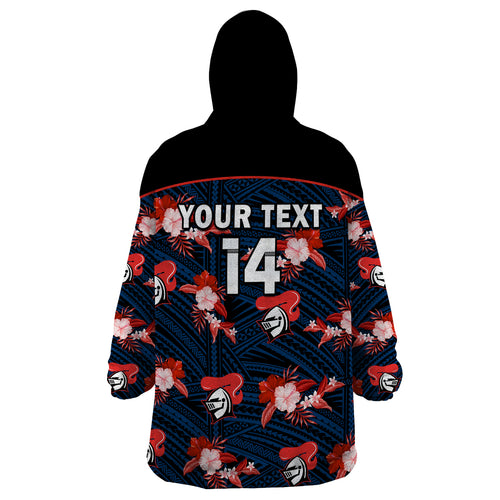 custom-text-and-number-newcastle-knights-rugby-wearable-blanket-hoodie-polynesian-tribal-mix-tropical-hawaiian-style