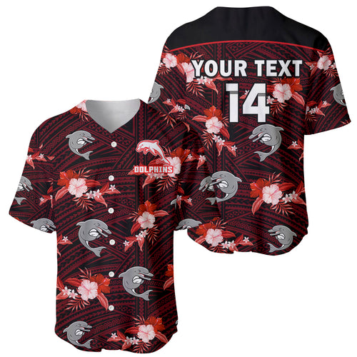 custom-text-and-number-dolphins-rugby-baseball-jersey-polynesian-tribal-mix-tropical-hawaiian-style