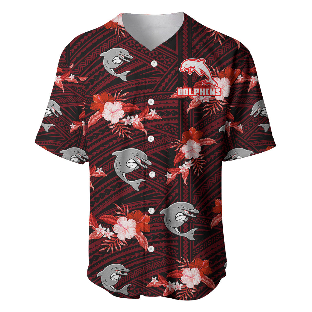 custom-text-and-number-dolphins-rugby-baseball-jersey-polynesian-tribal-mix-tropical-hawaiian-style