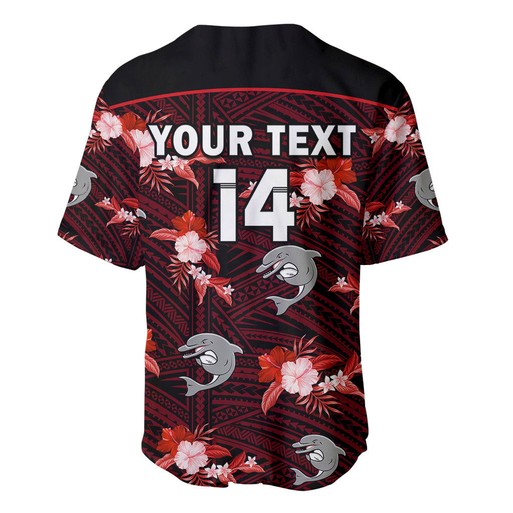 custom-text-and-number-dolphins-rugby-baseball-jersey-polynesian-tribal-mix-tropical-hawaiian-style