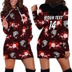 custom-text-and-number-dolphins-rugby-hoodie-dress-polynesian-tribal-mix-tropical-hawaiian-style