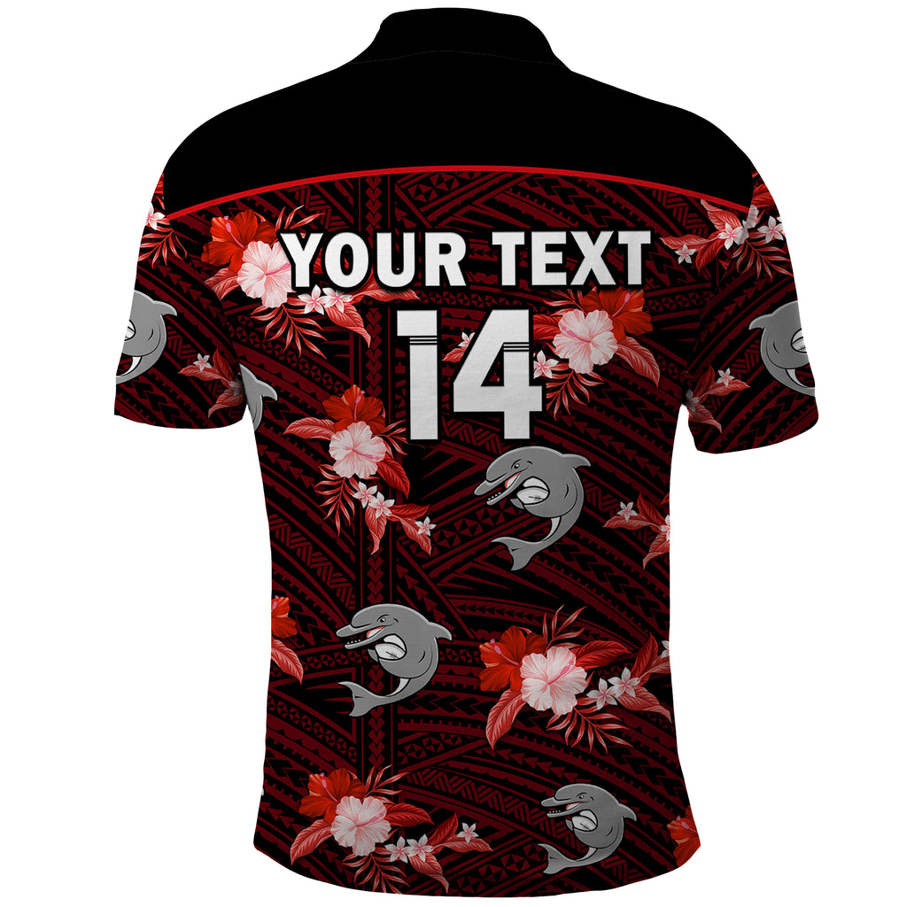 custom-text-and-number-dolphins-rugby-polo-shirt-polynesian-tribal-mix-tropical-hawaiian-style