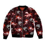 custom-text-and-number-dolphins-rugby-sleeve-zip-bomber-jacket-polynesian-tribal-mix-tropical-hawaiian-style