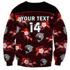 custom-text-and-number-dolphins-rugby-sweatshirt-polynesian-tribal-mix-tropical-hawaiian-style