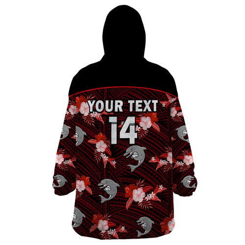 custom-text-and-number-dolphins-rugby-wearable-blanket-hoodie-polynesian-tribal-mix-tropical-hawaiian-style