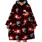 custom-text-and-number-dolphins-rugby-wearable-blanket-hoodie-polynesian-tribal-mix-tropical-hawaiian-style