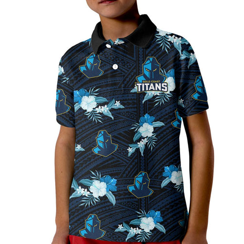 custom-text-and-number-titans-rugby-kid-polo-shirt-polynesian-tribal-mix-tropical-hawaiian-style