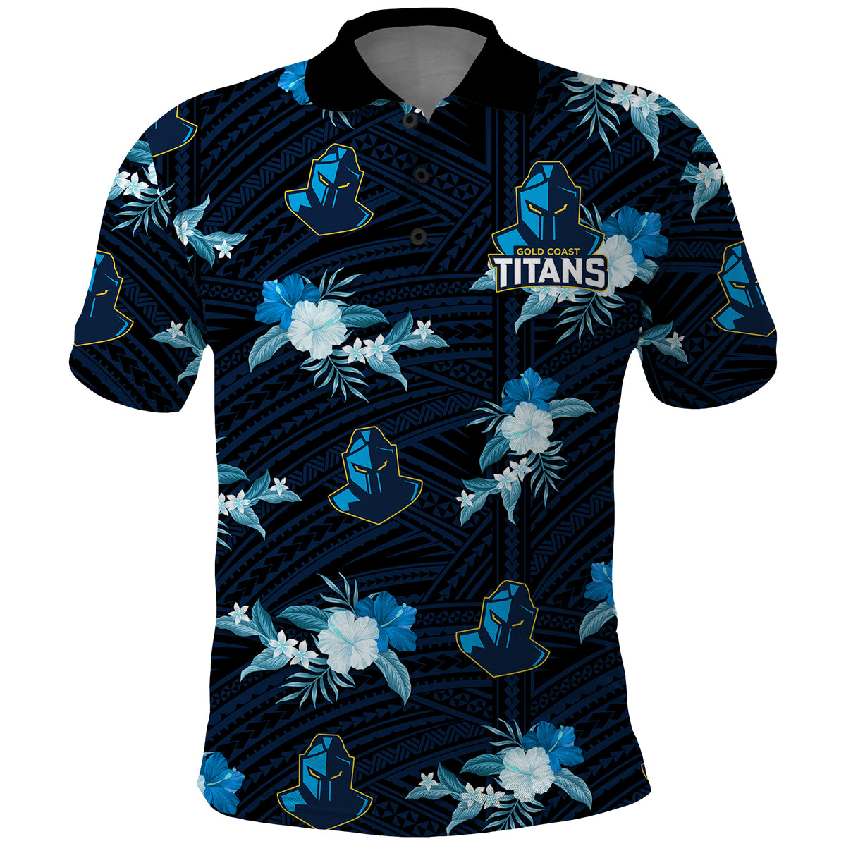custom-text-and-number-titans-rugby-polo-shirt-polynesian-tribal-mix-tropical-hawaiian-style