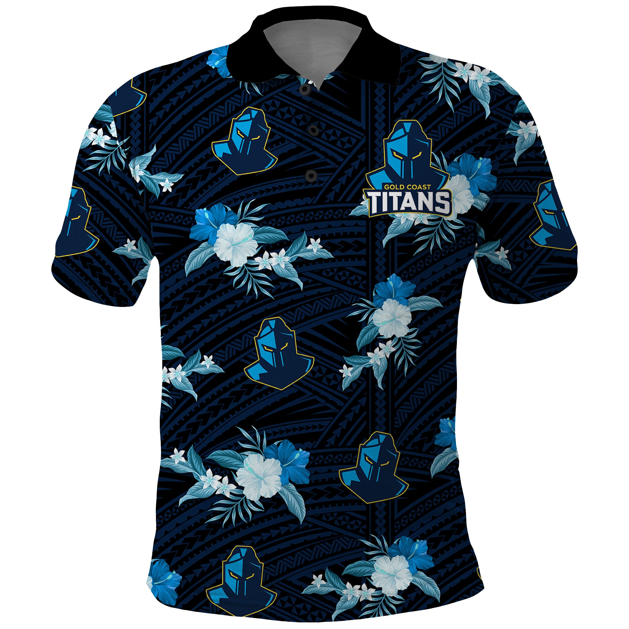 custom-text-and-number-titans-rugby-polo-shirt-polynesian-tribal-mix-tropical-hawaiian-style
