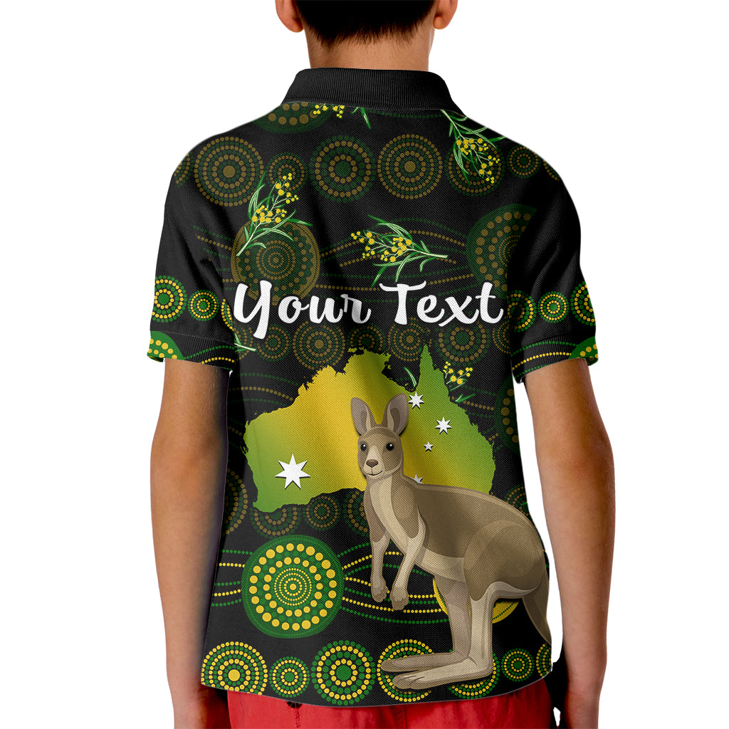 custom-personalised-australia-kid-polo-shirt-golden-wattle-mix-kangaroo-and-map