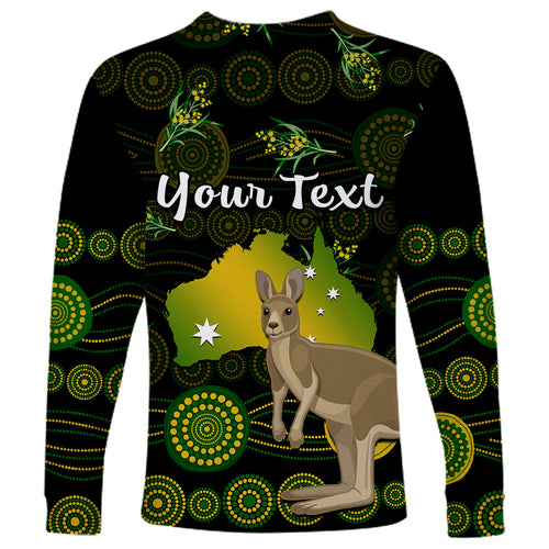 custom-personalised-australia-long-sleeve-shirt-golden-wattle-mix-kangaroo-and-map