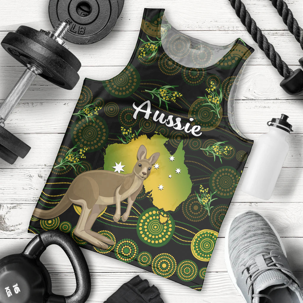 custom-personalised-australia-men-tank-top-golden-wattle-mix-kangaroo-and-map