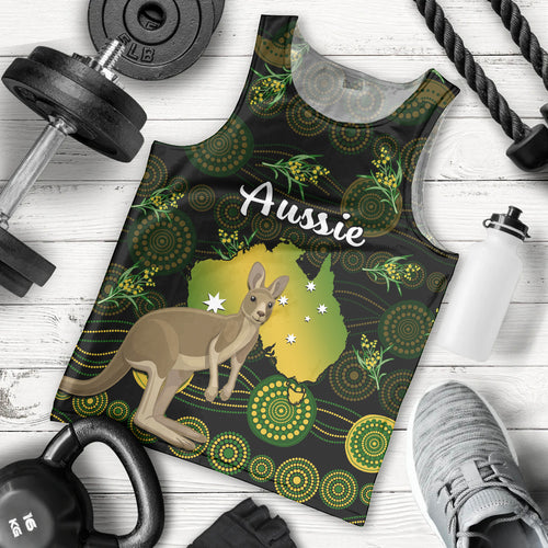 custom-personalised-australia-men-tank-top-golden-wattle-mix-kangaroo-and-map